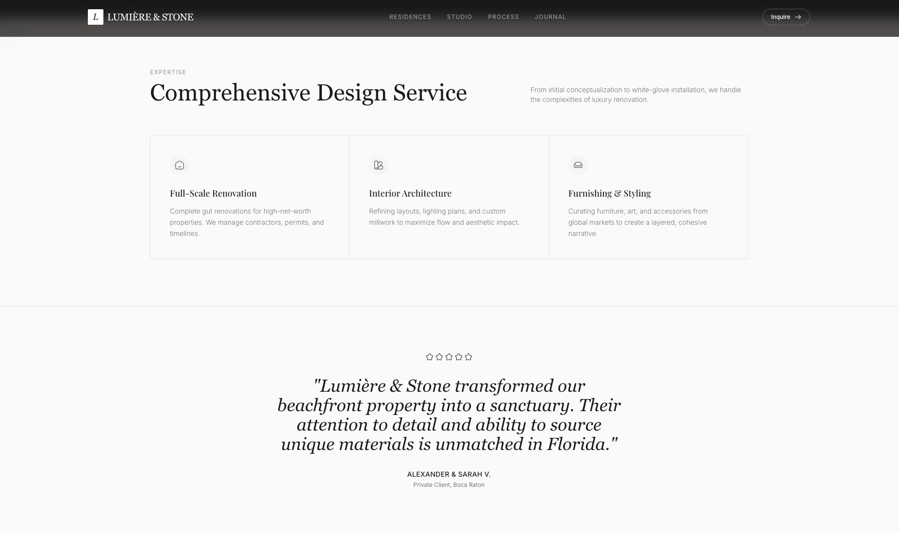 Comprehensive Design Service