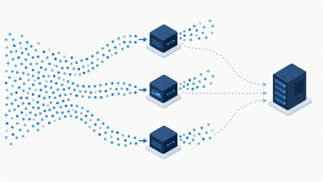 Edge caches absorbing a surge of web requests