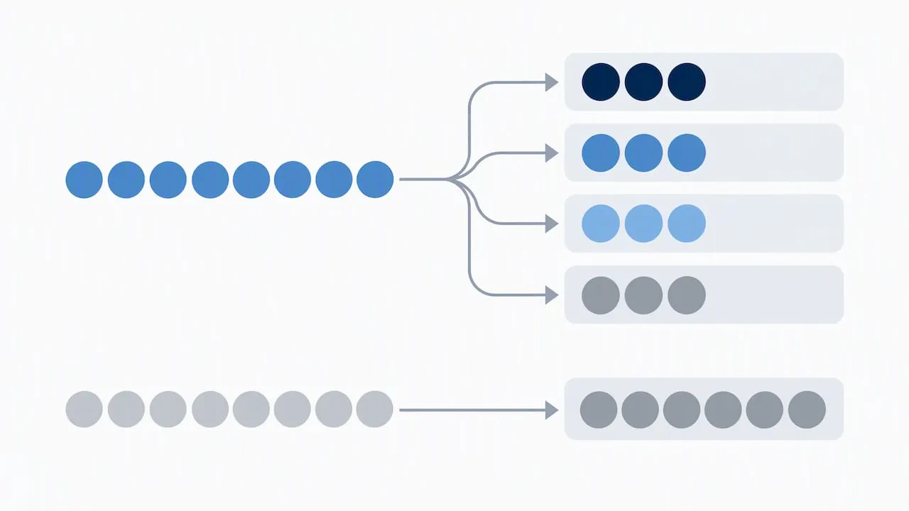 Campaign sessions split across reporting rows